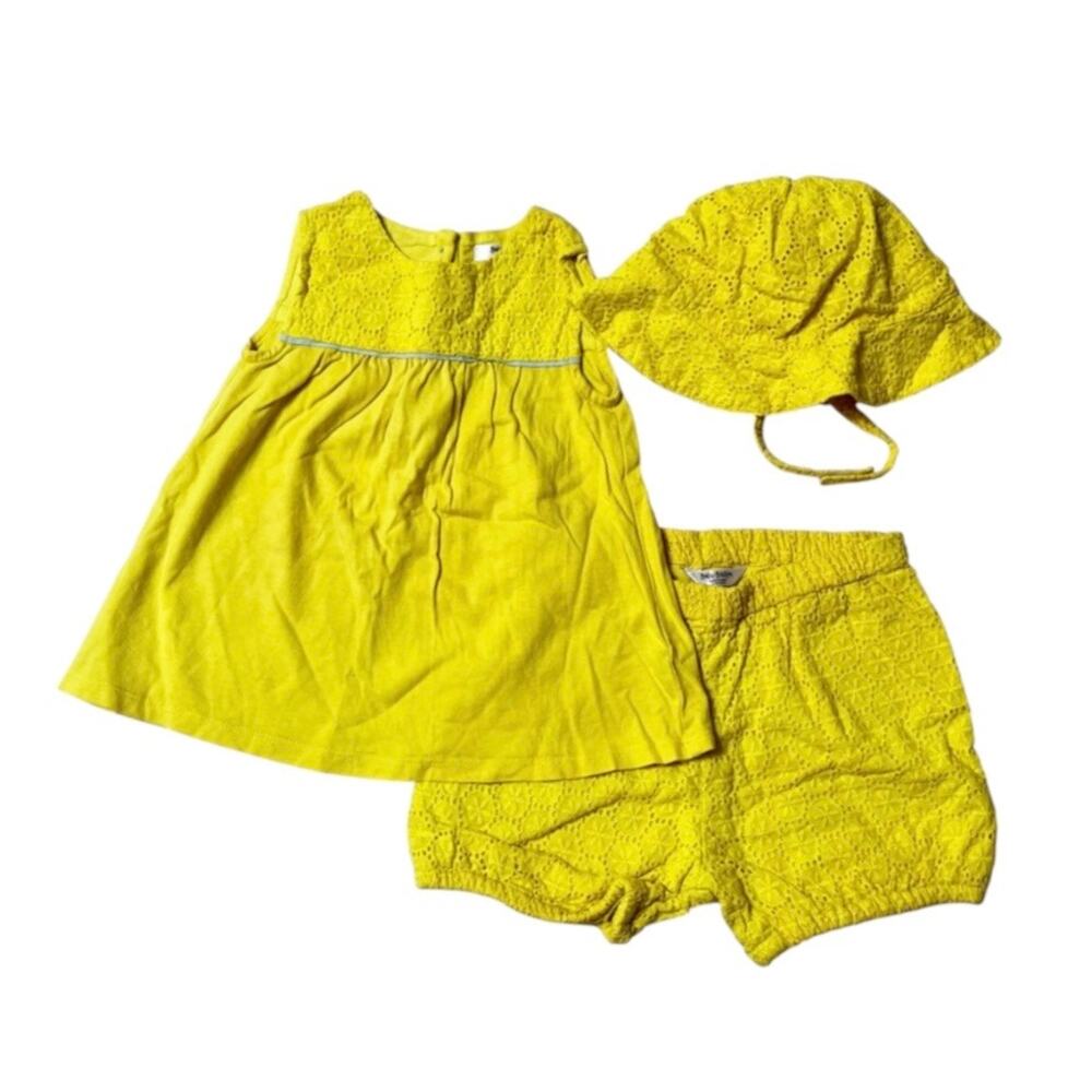 Baby Boden Eyelet Lace 3 Piece Outfit Size 12–18m